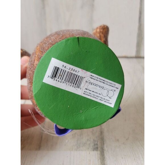 Dept 56 23867 Paper Mache bunny basket mini Easter figure - Picture 7 of 7